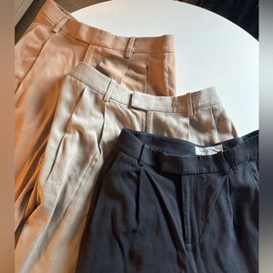 Bundle of 3 Everlane put together pleated trousers